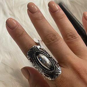 Sterling silver vintage look secret ring 💍